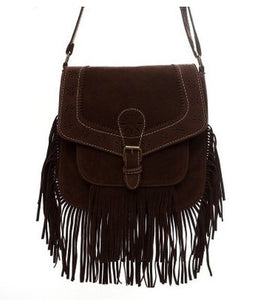 Leather Hollow Bohemian Bag