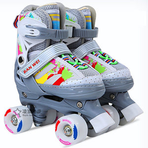 Colorful Kid's Double Line Skates