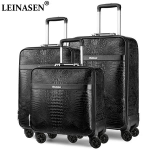 Travel Crocodile Luggage Set