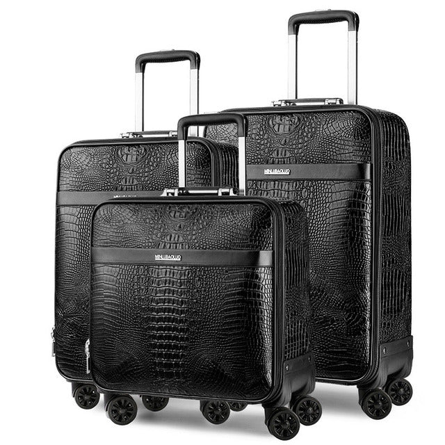 Travel Crocodile Luggage Set