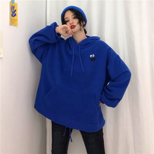 Women Spring Embroidered Cartoon Sweatshirts