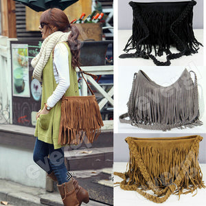 Shoulder bag Solid Tassels