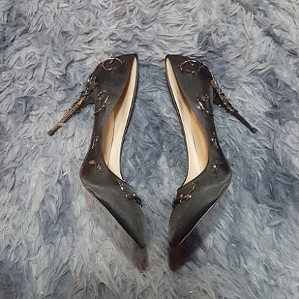 Elegant Silk Women Pumps