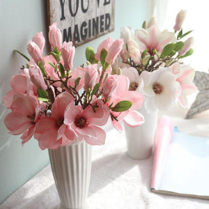 Orchid magnolia wedding artificial flowers for home decoration