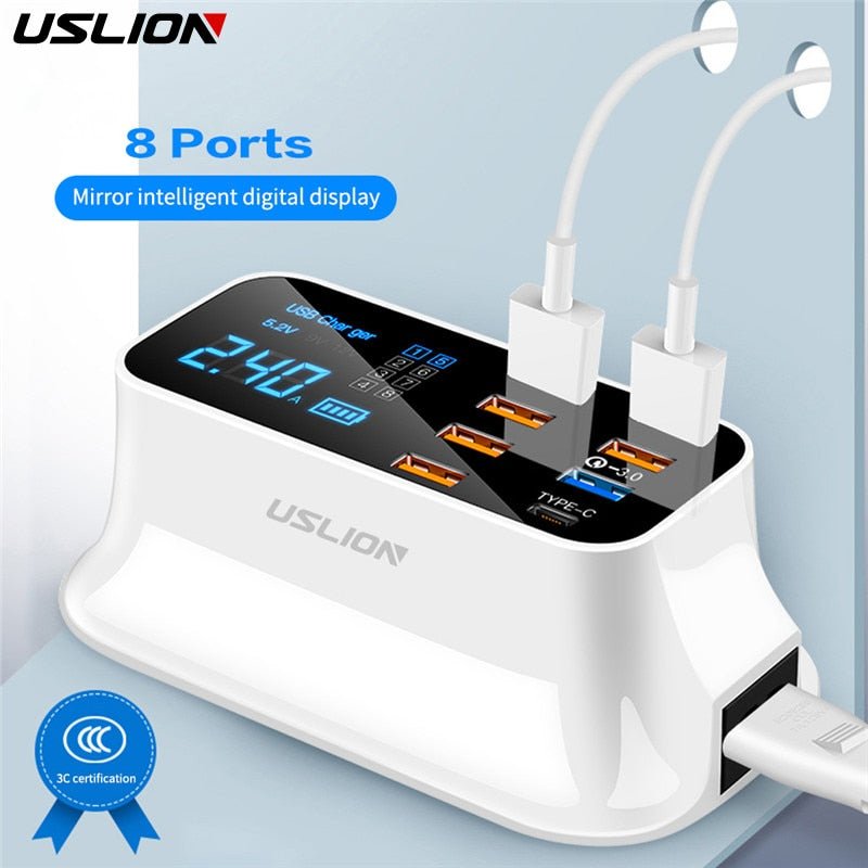 Charger - 8 Port USB Charger HUB