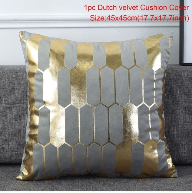 Pillow - Velvet Bronzing  Square Cushion Covers