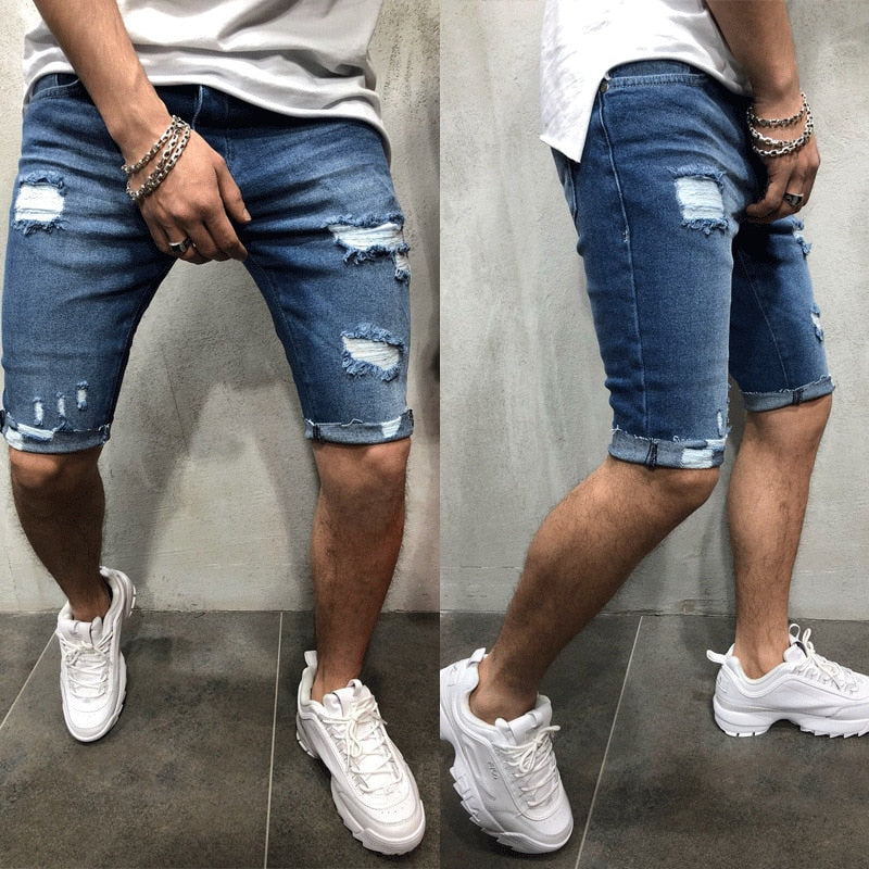 Mens Denim Chino Shorts