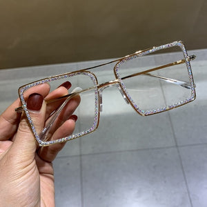 Sunglasses - Fashion Transparent square sunglasses