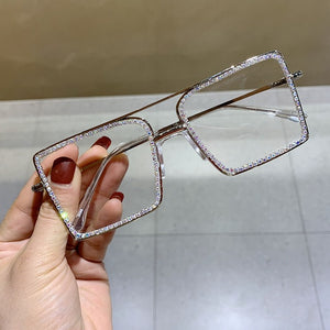 Sunglasses - Fashion Transparent square sunglasses