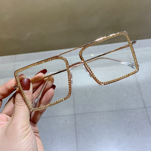 Sunglasses - Fashion Transparent square sunglasses