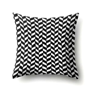 Pillow - Brief Black White Geometric Pillowcase