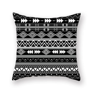 Pillow - Brief Black White Geometric Pillowcase