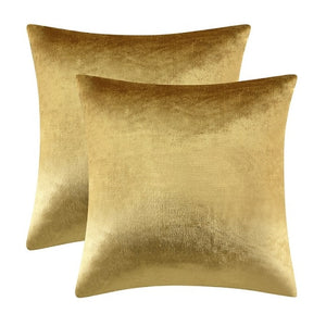 Pillow Covers - 2 Packs Gold Decorative Covers Cases