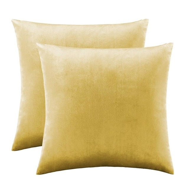 Pillow Covers - 2 Packs Gold Decorative Covers Cases