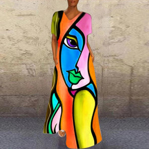 Ladies Elegant Abstract Dresses