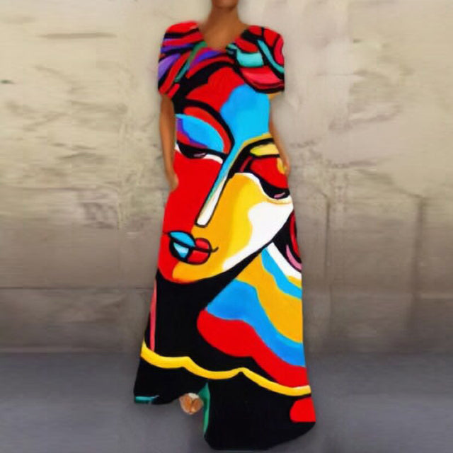 Ladies Elegant Abstract Dresses