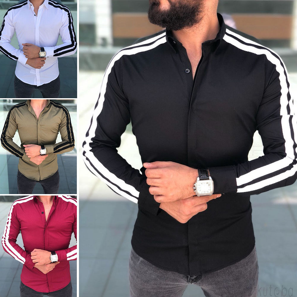 Luxury Stylish Slim Fit Long Sleeve Dress Shirts