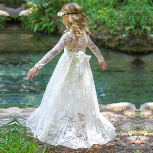 Girl Wedding Girl Lace Long Dress