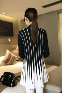 Poncho Stripes Print Long Sleeve