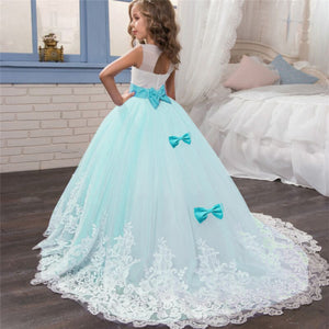 kids Lace Long Prom or Wedding Dress