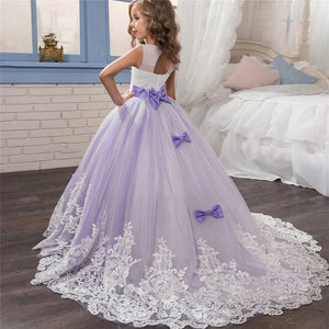 kids Lace Long Prom or Wedding Dress