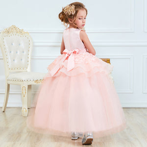 kids Lace Long Prom or Wedding Dress