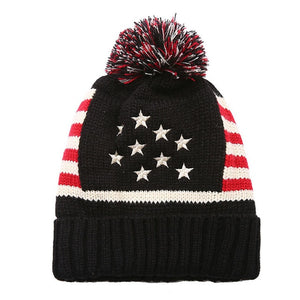 Pom Poms ball Knitted Cap