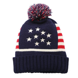 Pom Poms ball Knitted Cap