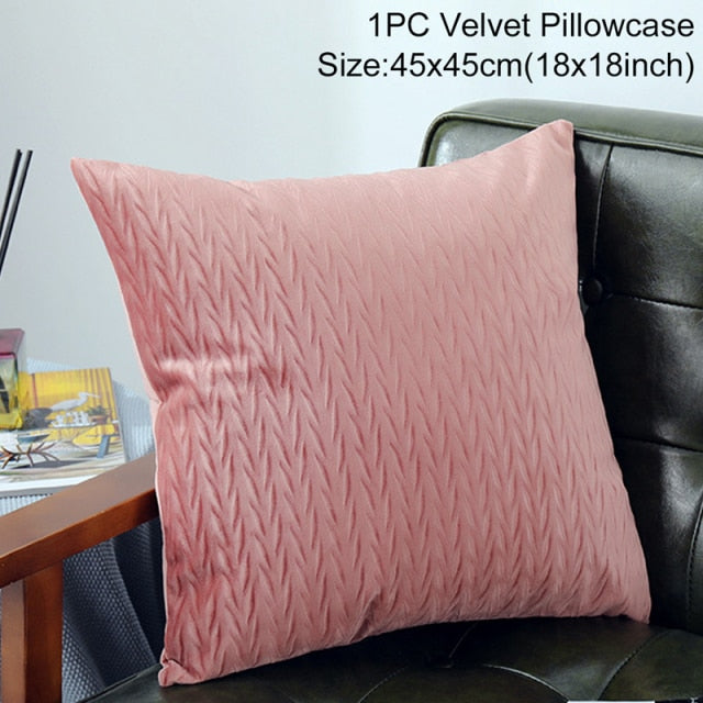 Pillow - Velvet Bronzing  Square Cushion Covers