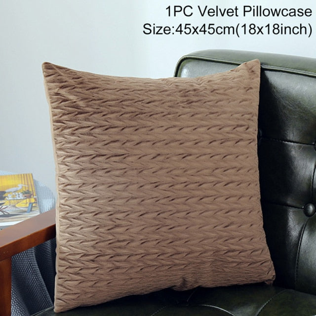 Pillow - Velvet Bronzing  Square Cushion Covers