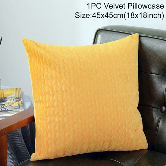 Pillow - Velvet Bronzing  Square Cushion Covers