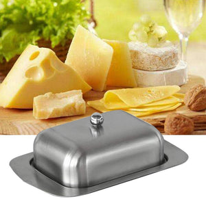 Butter Dish, Stainless Steel Butter Dish with Lid