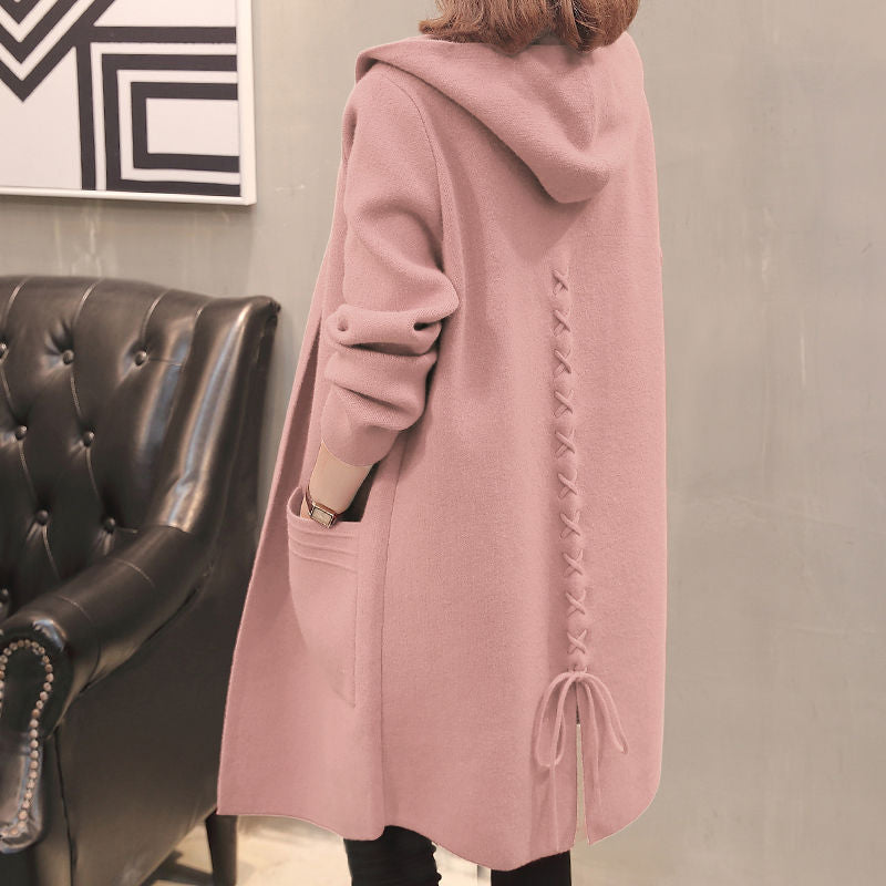 Hooded Cardigan Coat