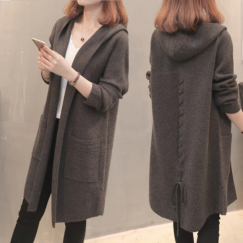 Hooded Cardigan Coat