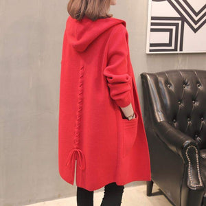 Hooded Cardigan Coat