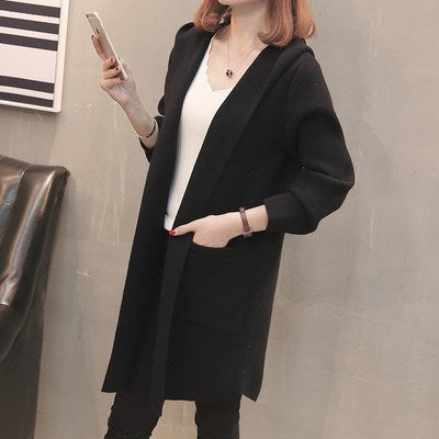 Hooded Cardigan Coat