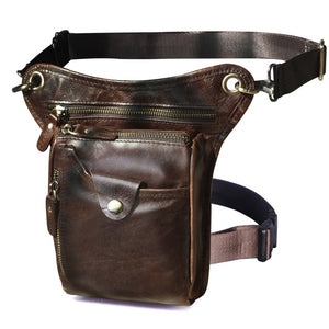 Genuine Leather Men Design Casual Brown Classic Shoulder Sling Bag