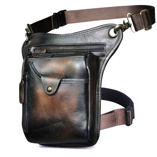 Genuine Leather Men Design Casual Brown Classic Shoulder Sling Bag