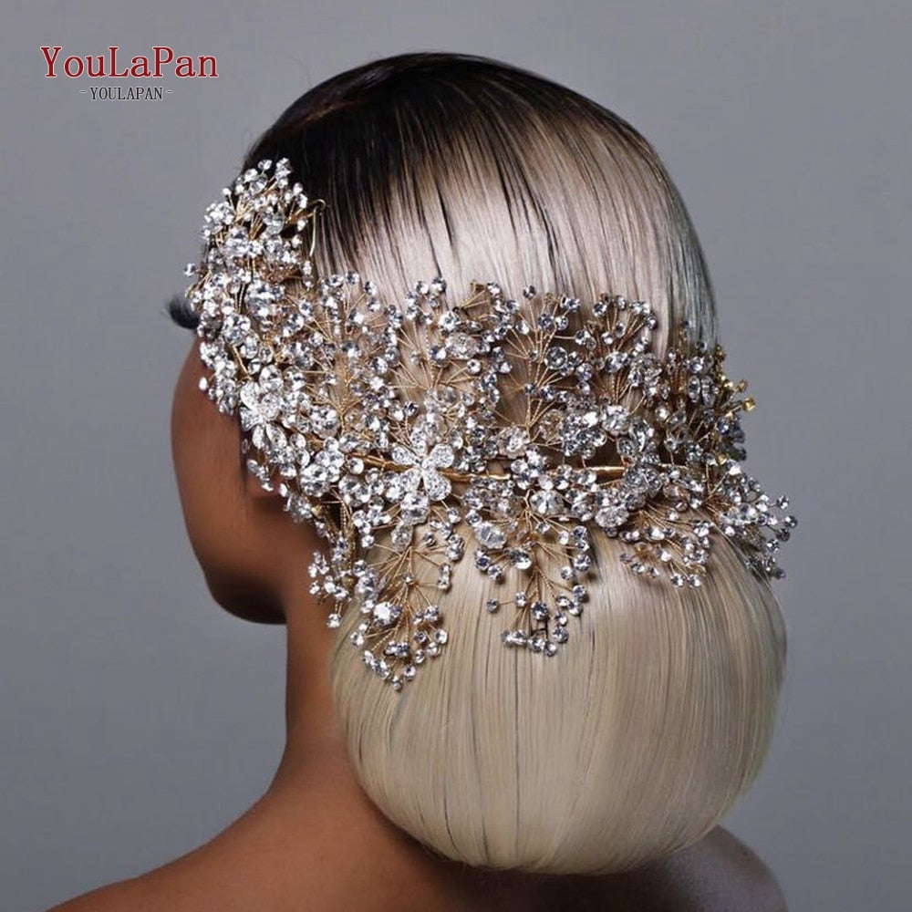 Golden Wedding Hair Jewelry