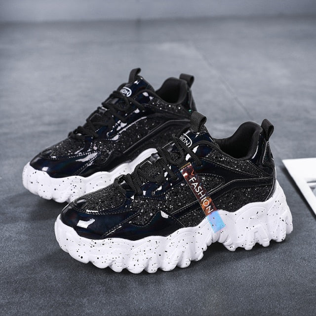 Women Sneakers Sequined Cloth