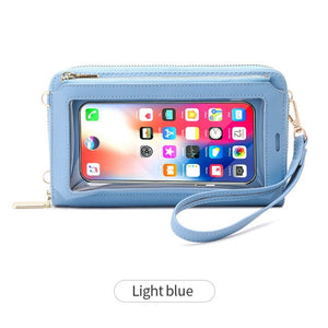 Transparent Window Phone Pocket Designer Bag