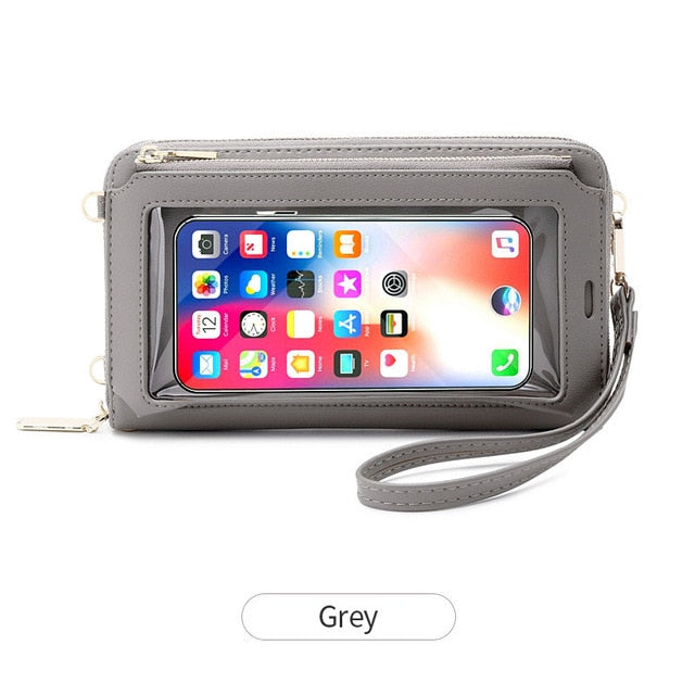 Transparent Window Phone Pocket Designer Bag