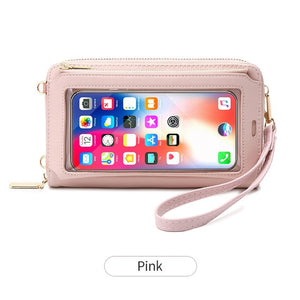 Transparent Window Phone Pocket Designer Bag