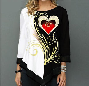 Elegant  Print Loose Shirts