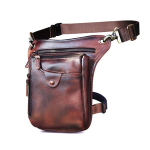 Genuine Leather Men Design Casual Brown Classic Shoulder Sling Bag