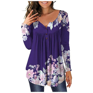 Floral Printed Tunic Shirts