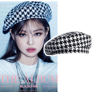 Houndstooth Beret