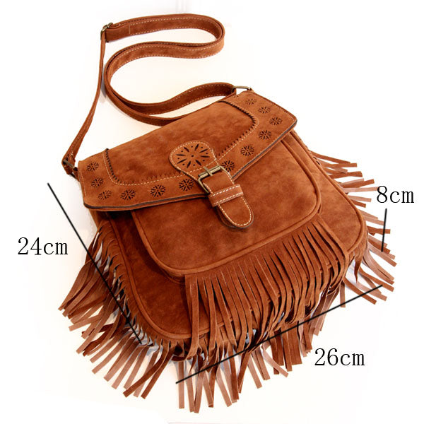 Leather Hollow Bohemian Bag