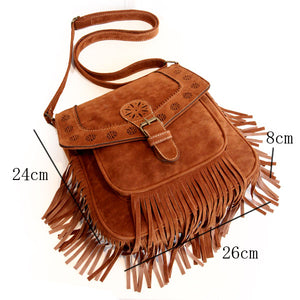 Leather Hollow Bohemian Bag