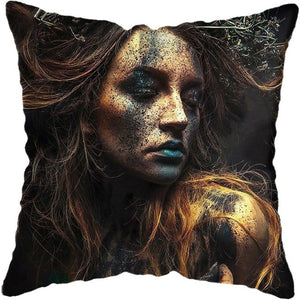 Pillow - Black Gold African Lady